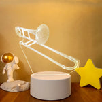 Lampe de chevet 3D LED Musicale - lampechevetdesign.com