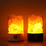 Crystal Natural Himalayan Salt Lamp USB Led Multicolor Night Light Table Lava Lamps for Bedroom Bedside Fixture Christmas Decor - lampechevetdesign.com