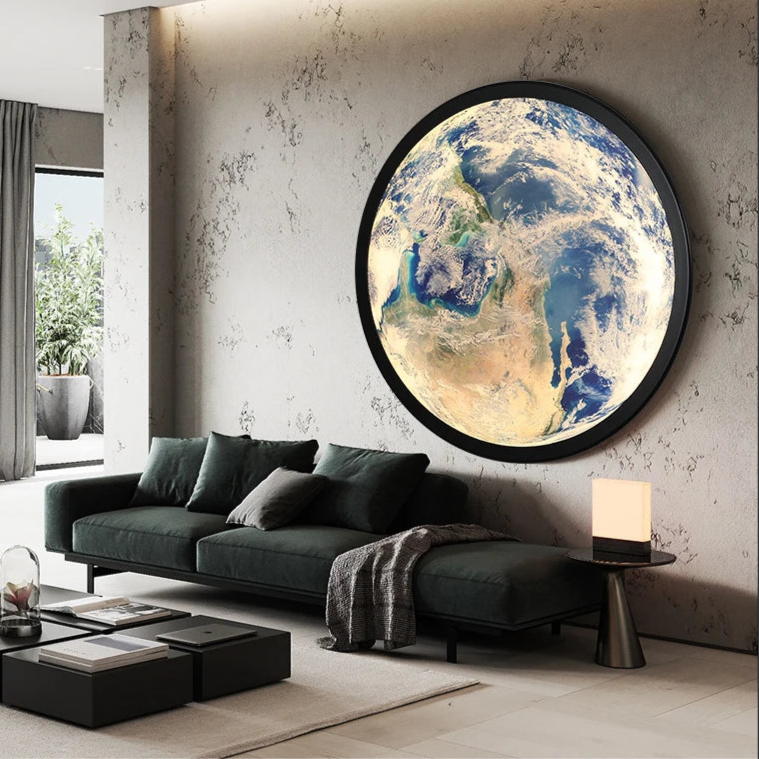 Lampe De Chevet Murale LED Terre & Lune Moderne - lampechevetdesign.com
