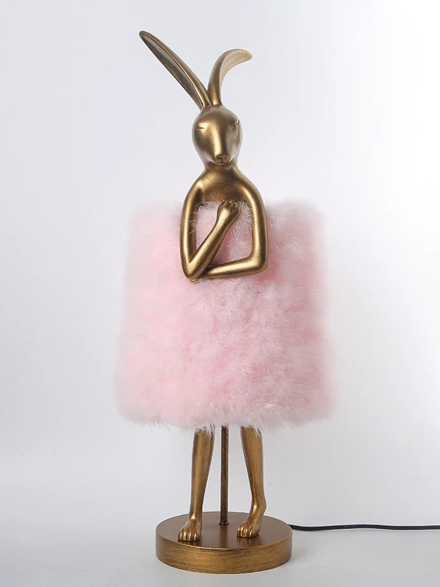 Lampe de Chevet Plume en Forme de Lapin - lampechevetdesign.com