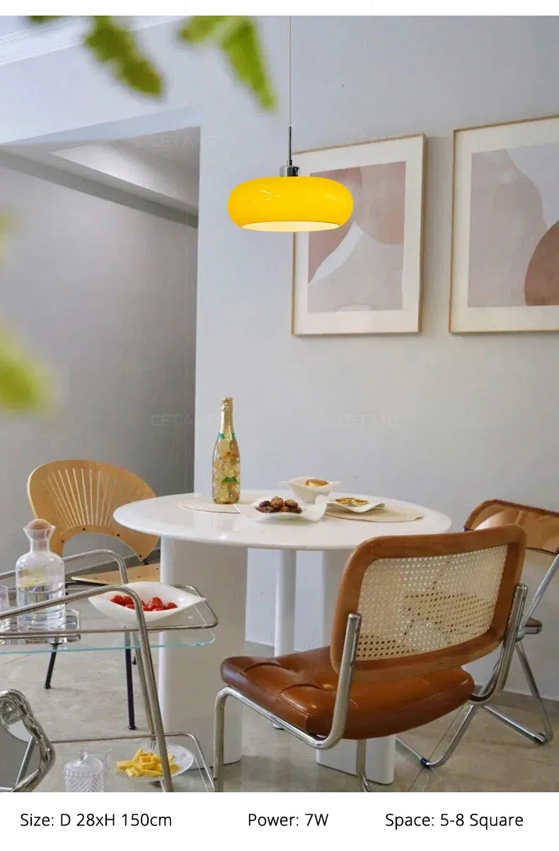 Lampe Suspendue de Chevet Nordique en Verre - lampechevetdesign.com