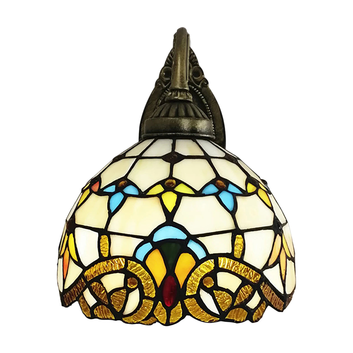Lampe de chevet Murale Tiffany en Verre Teinté - lampechevetdesign.com