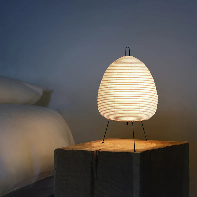 Lampe de chevet Japonaise Akari en Papier - lampechevetdesign.com