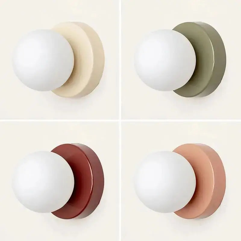 Lampe de chevet Murale Boule Vintage Coloré - lampechevetdesign.com