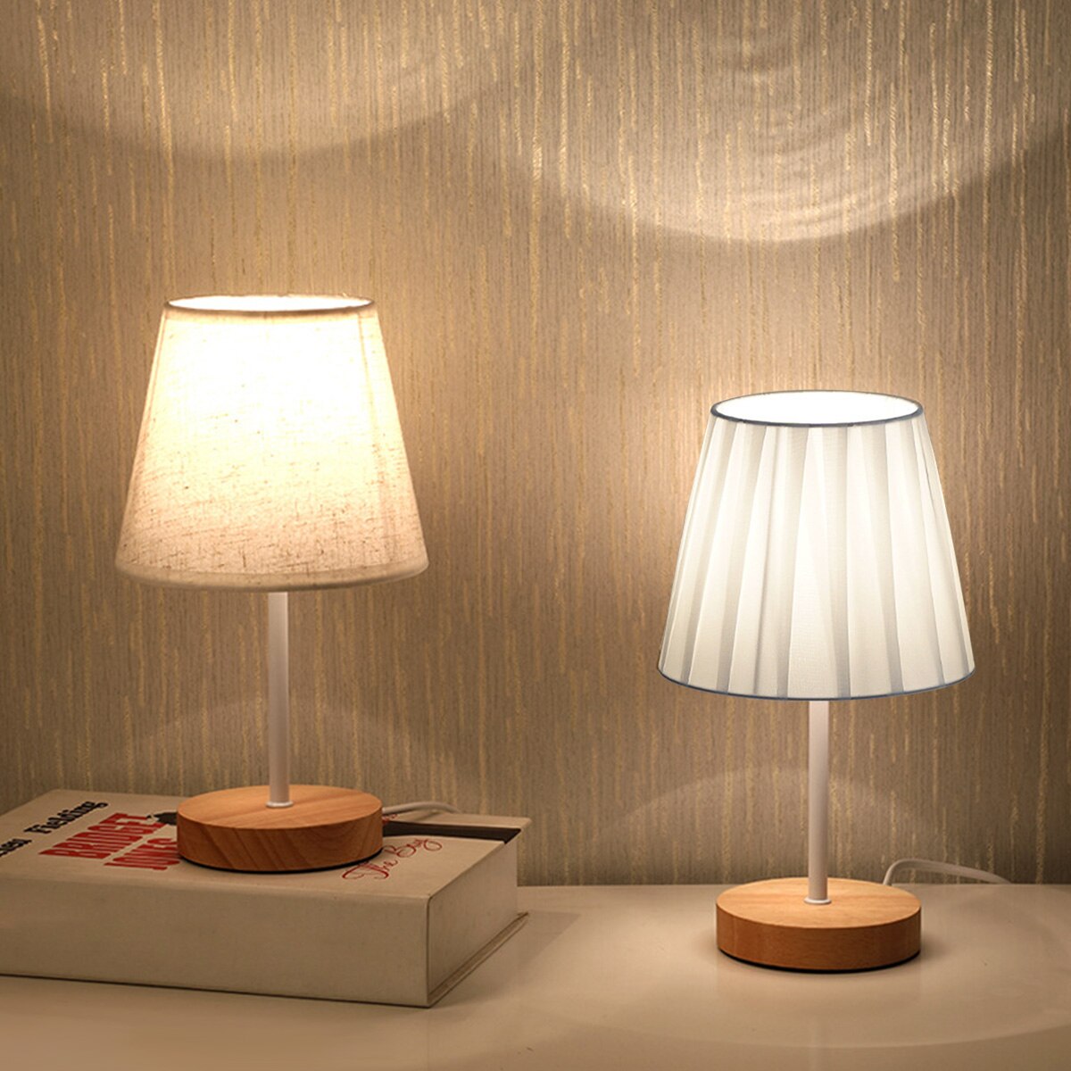 Lampe de chevet Bois Originale Simple - lampechevetdesign.com