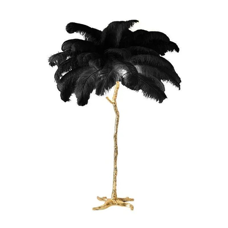 Lampe de Chevet à Plume sur Pied - lampechevetdesign.com