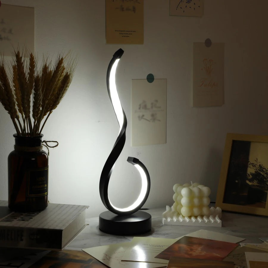 Lampe de Chevet Design Ondulé - lampechevetdesign.com
