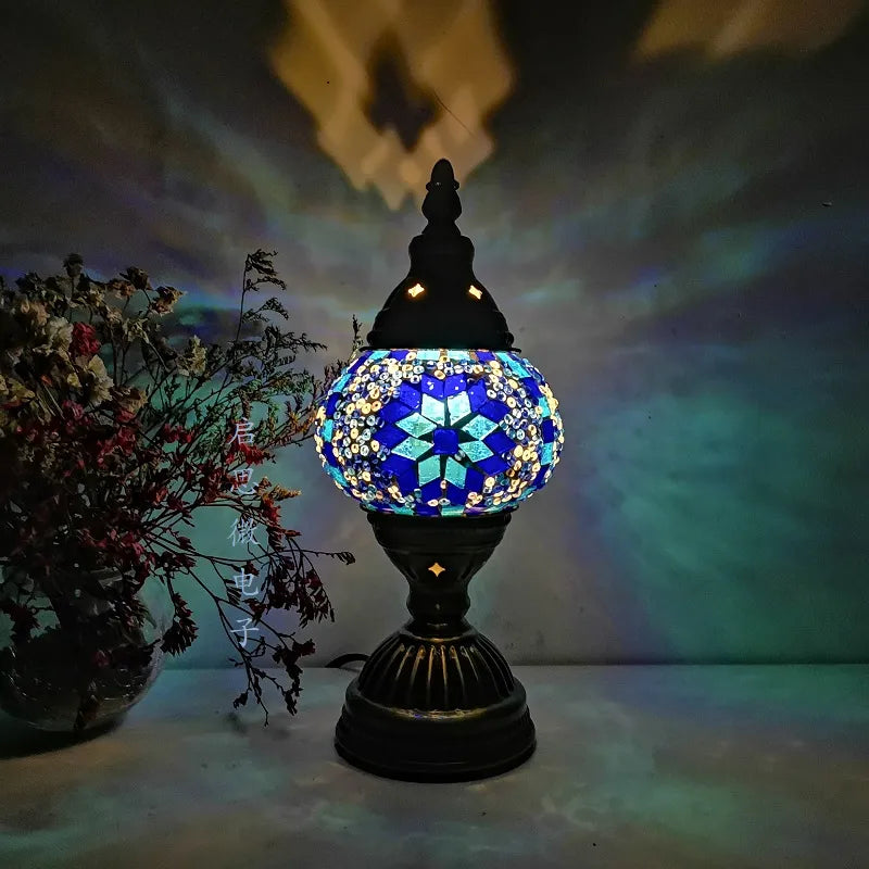 Lampe de chevet Vintage en Mosaïque - lampechevetdesign.com