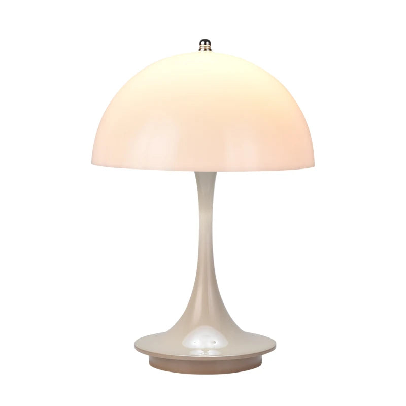 Mushroom table lamp PC luminous lampshade rechargeable desk lamp bedroom bedside decorative night light - lampechevetdesign.com