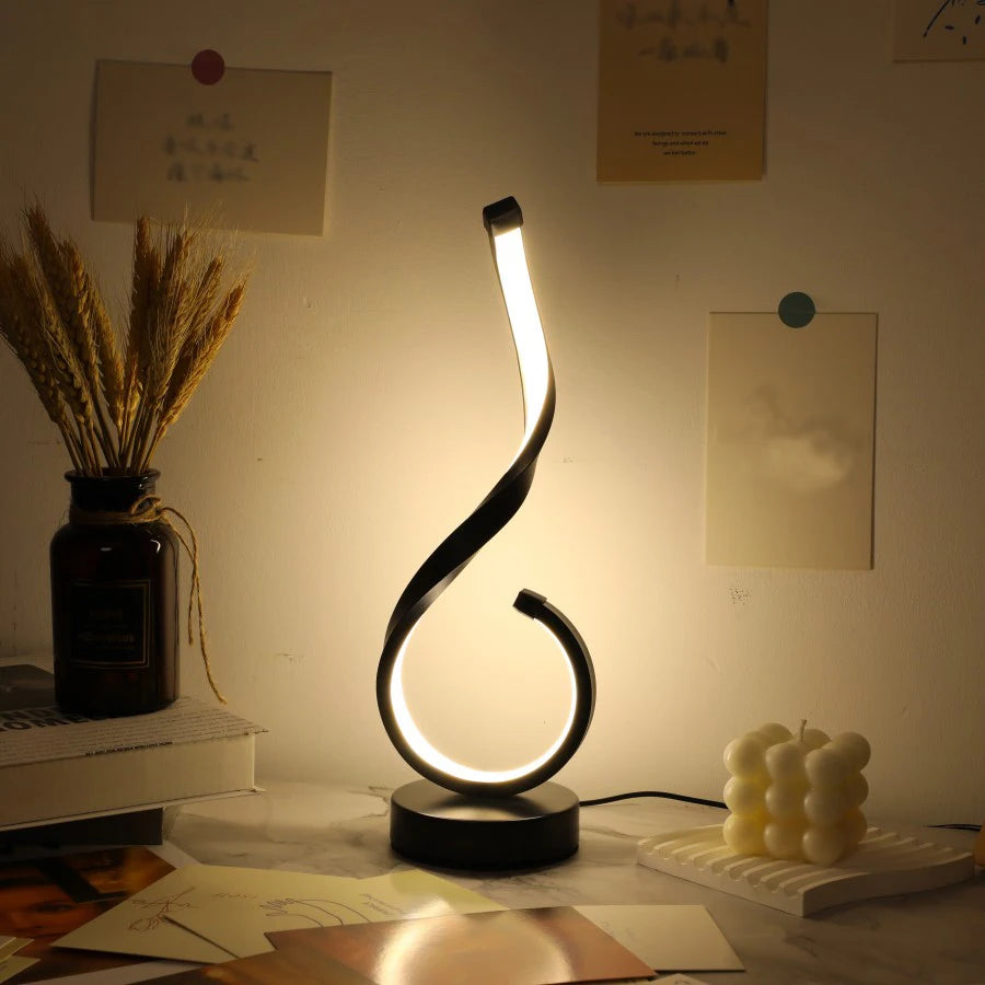 Lampe de Chevet Design Ondulé - lampechevetdesign.com