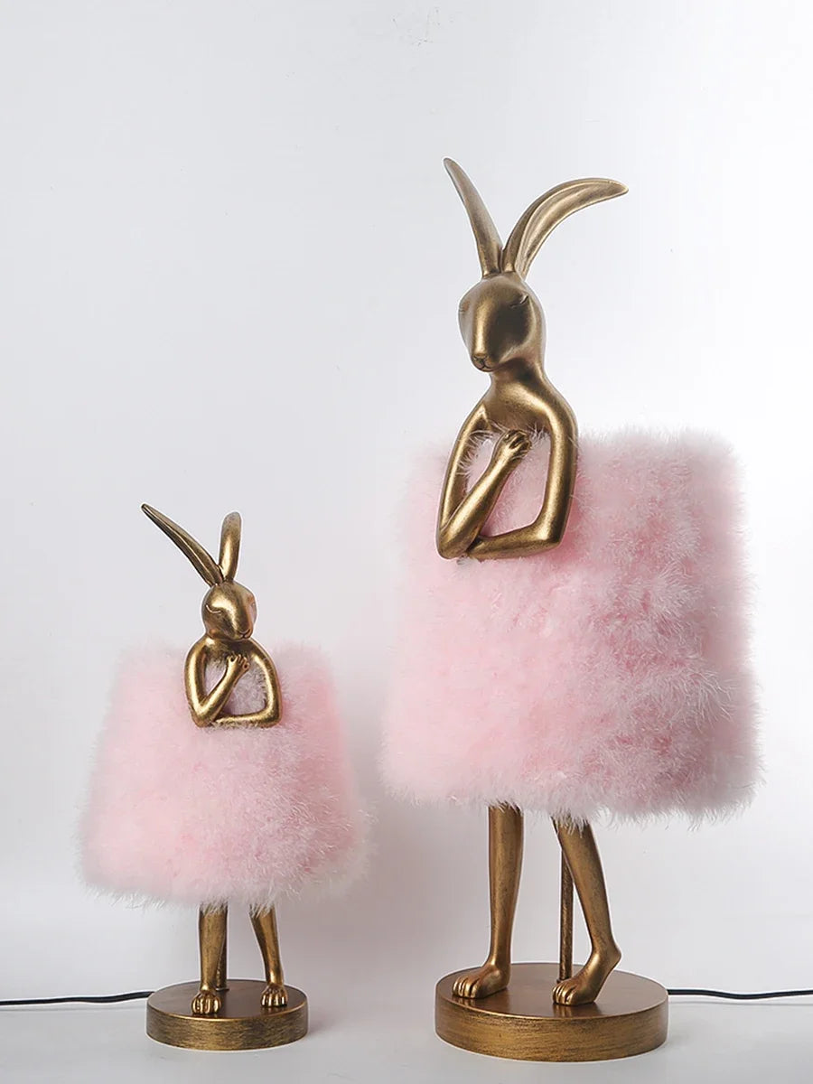 Lampe de Chevet Plume en Forme de Lapin - lampechevetdesign.com