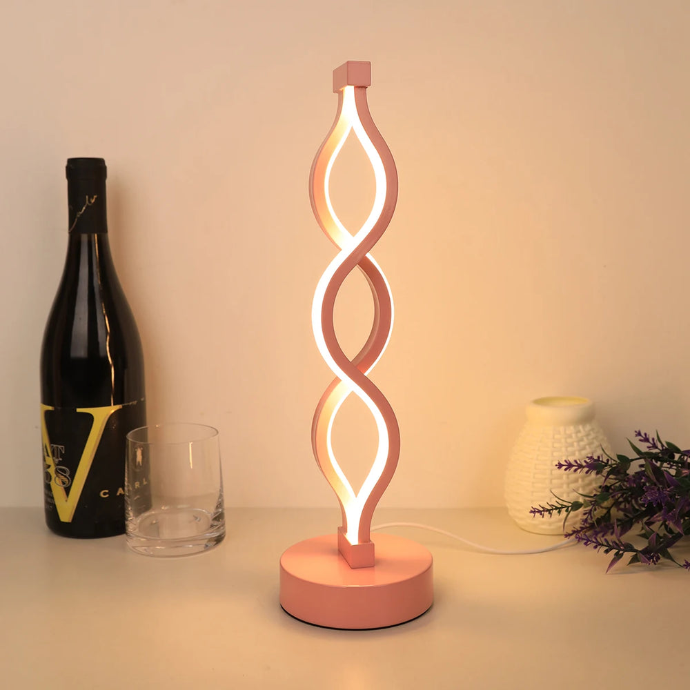 Lampe de Chevet Spirale LED Moderne - lampechevetdesign.com