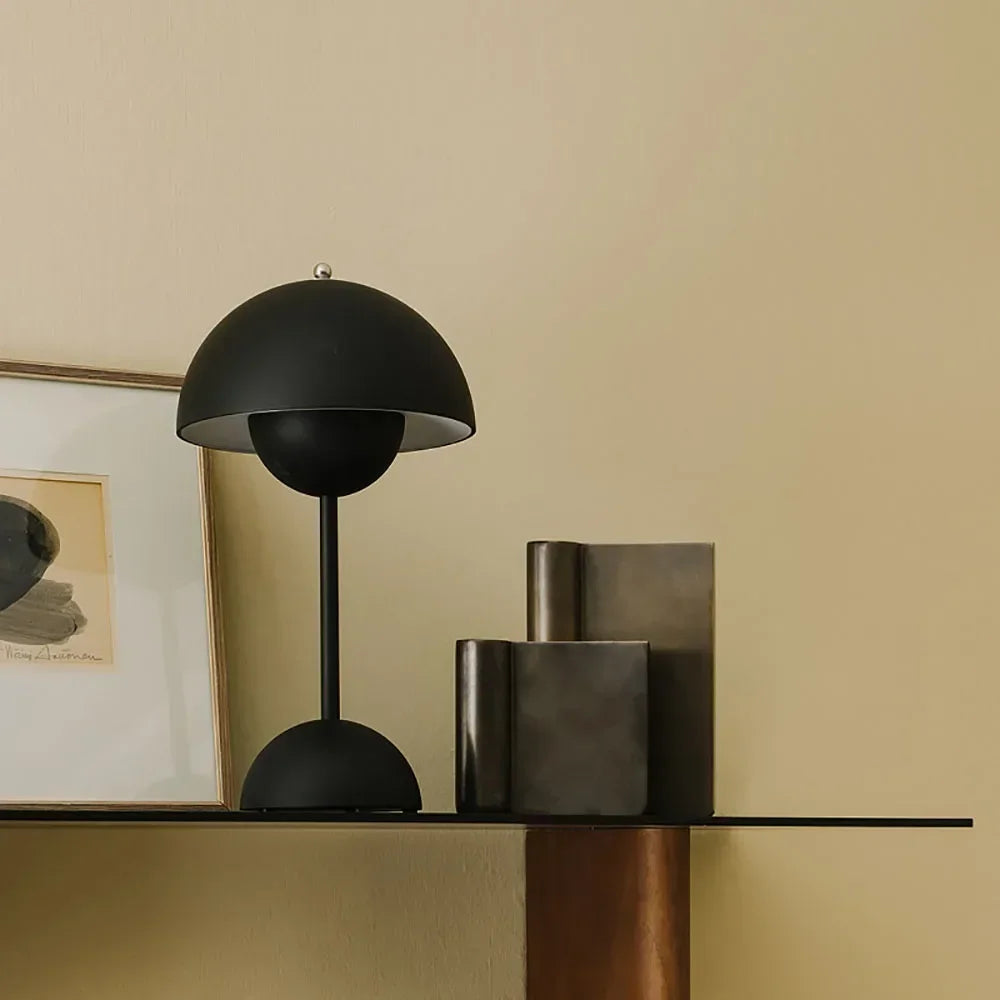 Lampe de chevet Champignon Vintage Tactile Rechargeable - lampechevetdesign.com