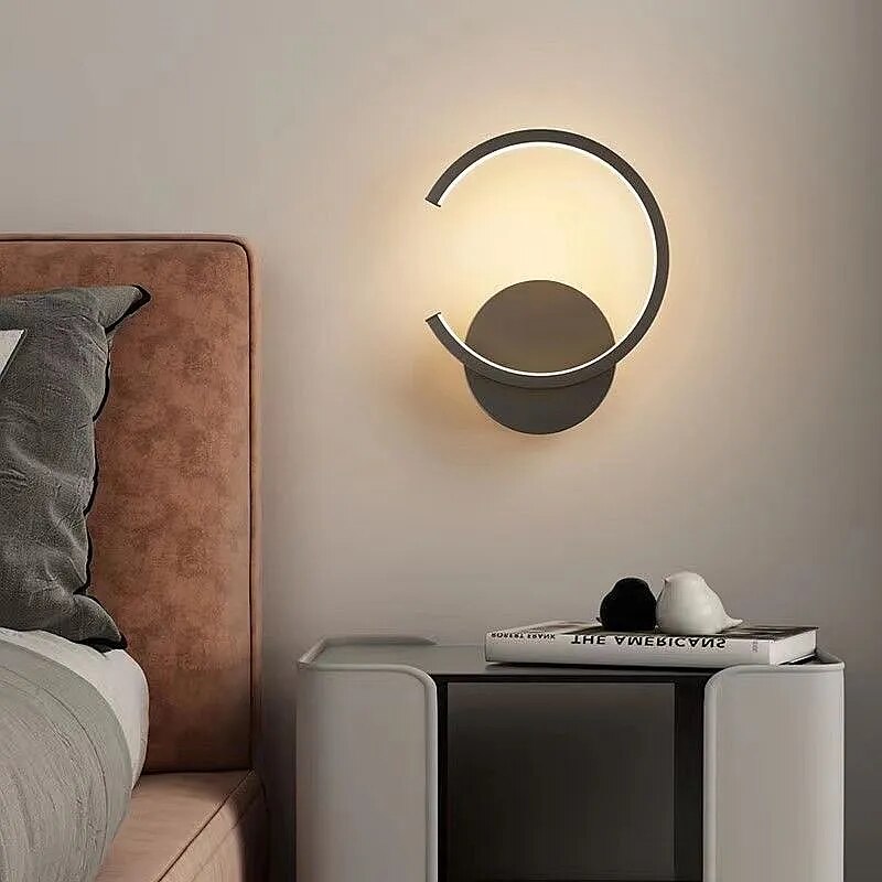 Lampe de chevet Murale Luxe en forme de C - lampechevetdesign.com