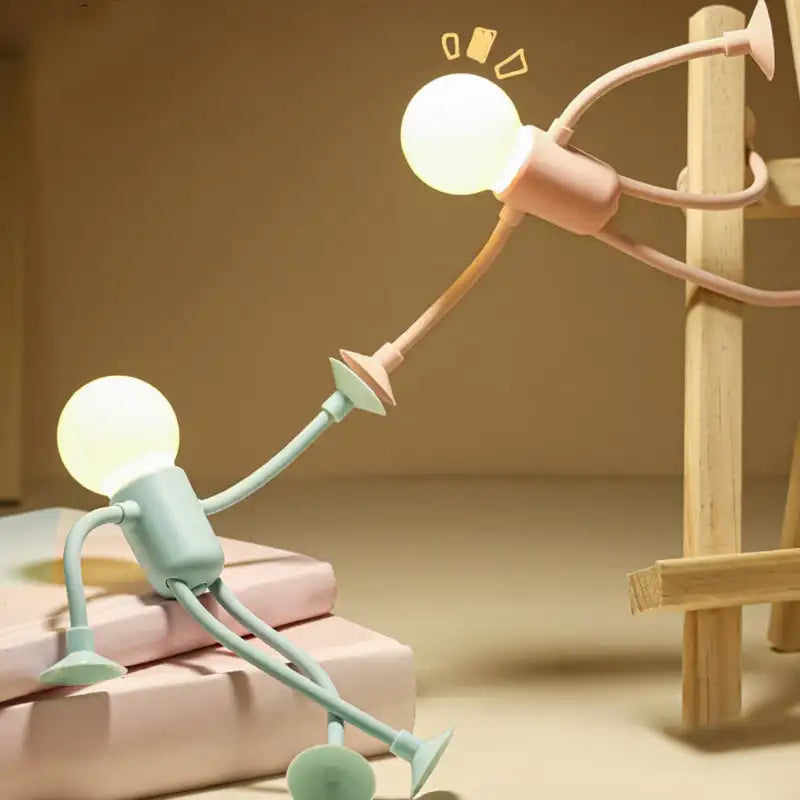 Lampe De Bureau Petit Bonhomme Modifiable - lampechevetdesign.com