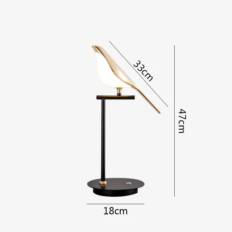 Lampe de Chevet Design Oiseau Lumineux - lampechevetdesign.com