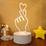 Lampe de chevet 3D Love - lampechevetdesign.com