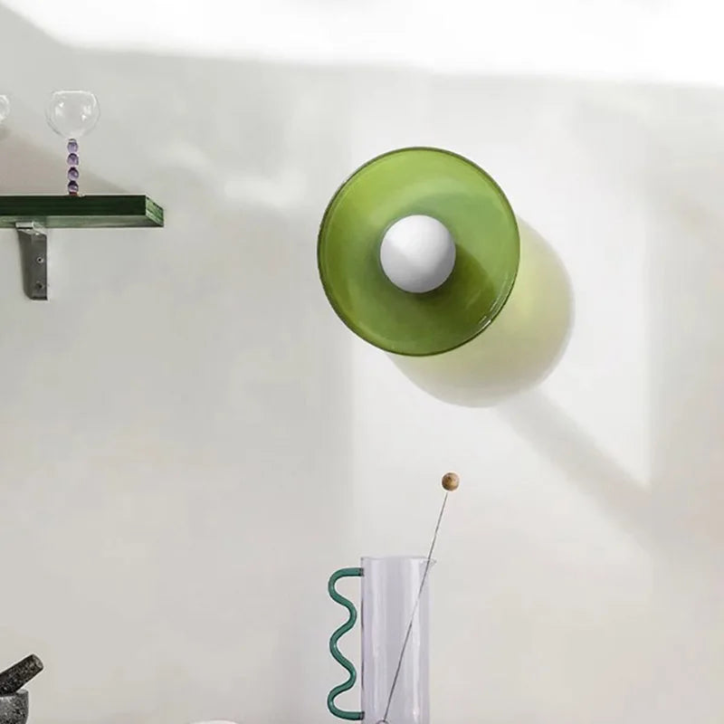Lampe de chevet Murale en Verre LED Vintage - lampechevetdesign.com