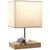 Lampe de Chevet Bois avec Ports USB et Organisateur - lampechevetdesign.com