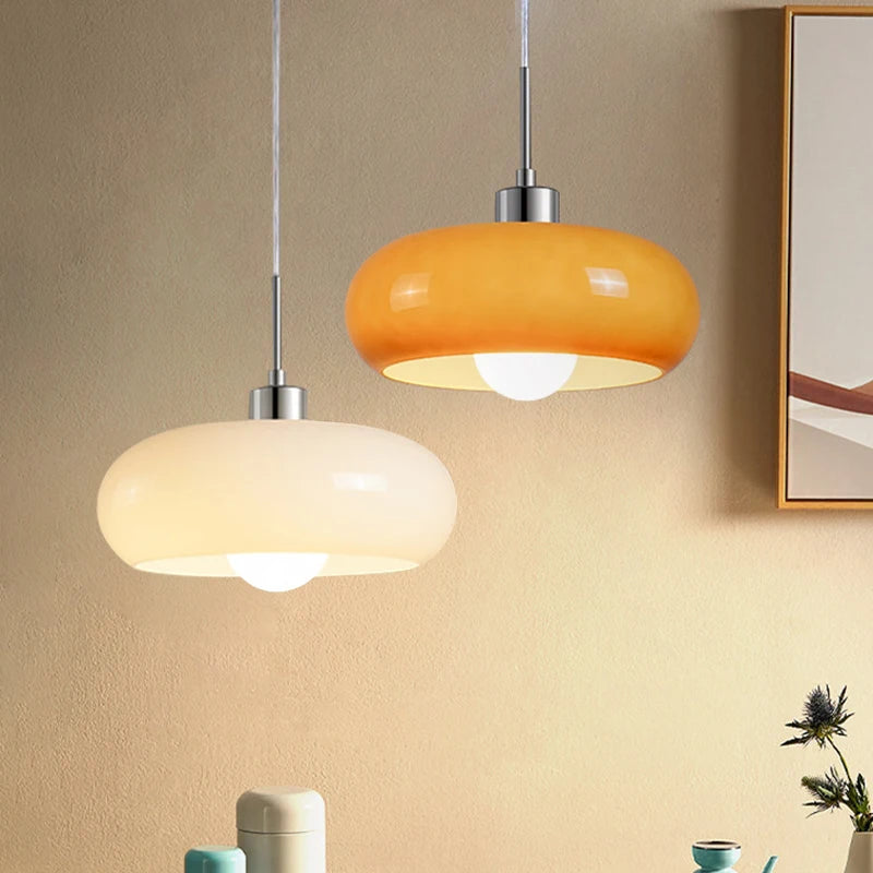 Lampe Suspendue de Chevet Nordique en Verre