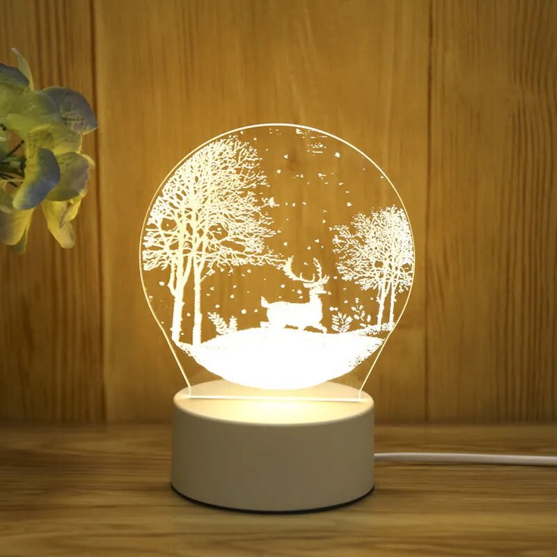 Lampe de chevet 3D Festive - lampechevetdesign.com