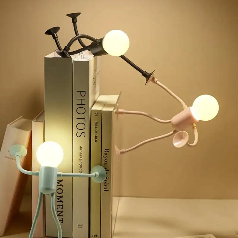 Lampe De Bureau Petit Bonhomme Modifiable - lampechevetdesign.com