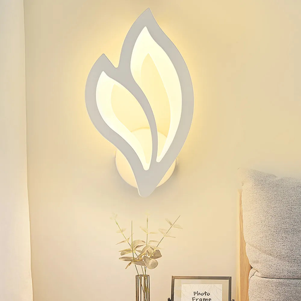 Lampe de chevet Murale Luxe Feuilles - lampechevetdesign.com