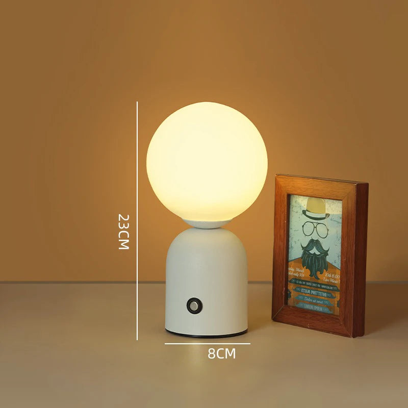 Lampe de Chevet Nordique Tactile Rechargeable - lampechevetdesign.com