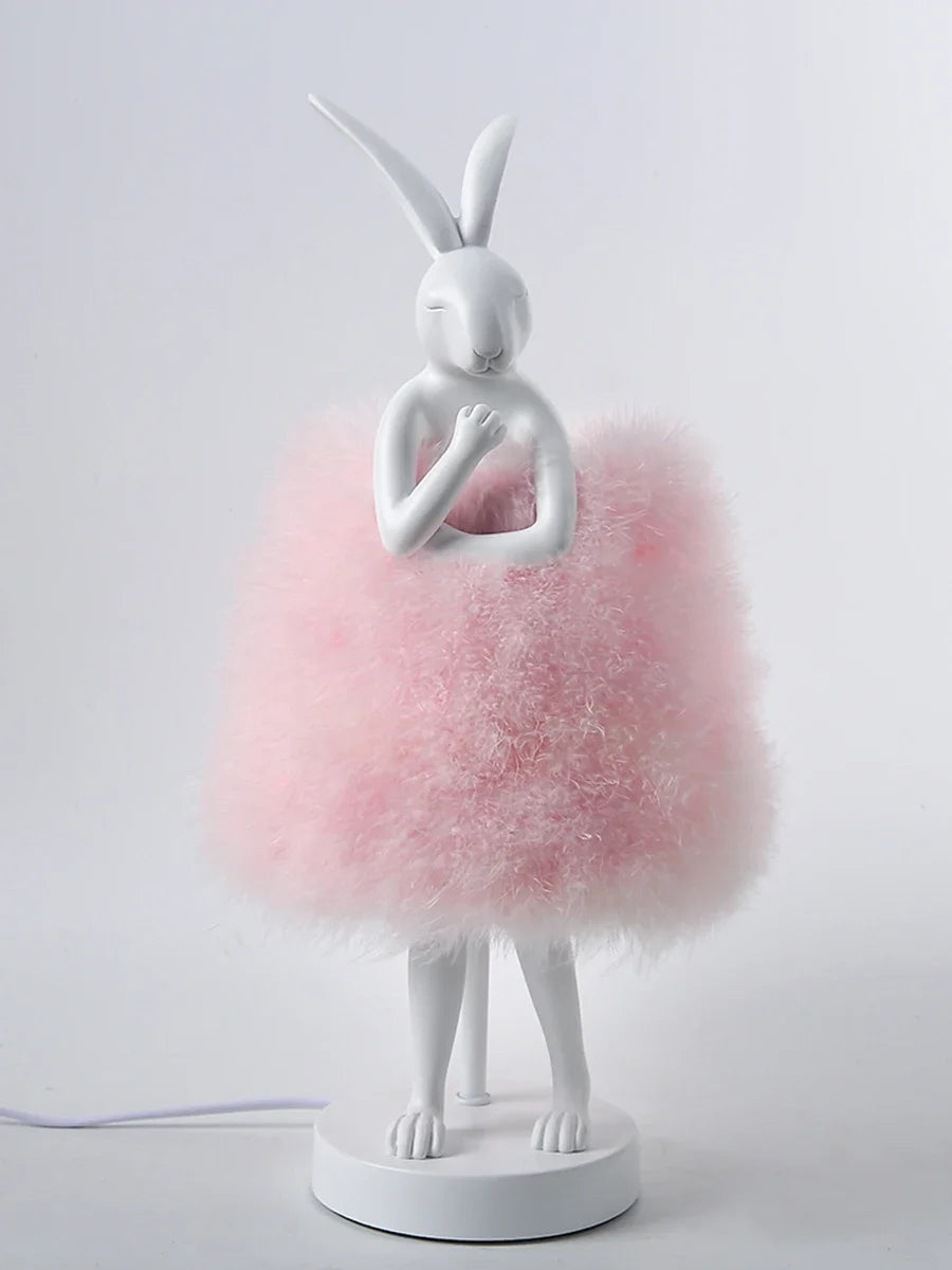 Lampe de Chevet Plume en Forme de Lapin - lampechevetdesign.com