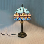 Nostalgic Style Of European And American Colorful Glass Tiffany Table Lamps For Restaurant Bar Cafe Bedroom Bedside Led Lights - lampechevetdesign.com