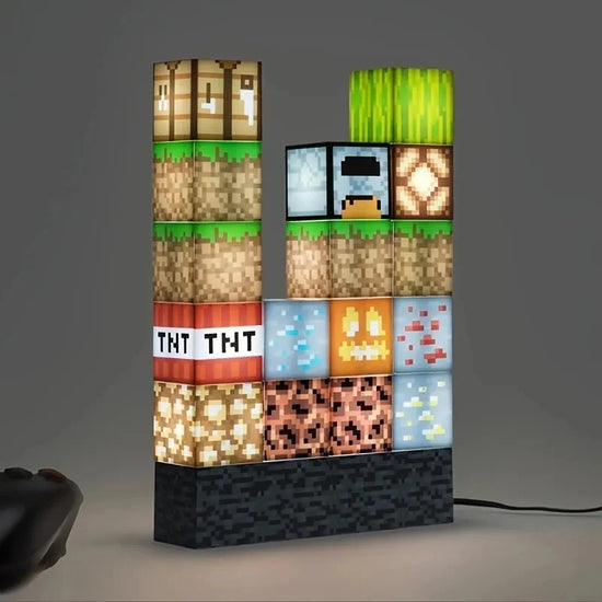 Lampe de chevet Bloc Lumineux Minecraft
