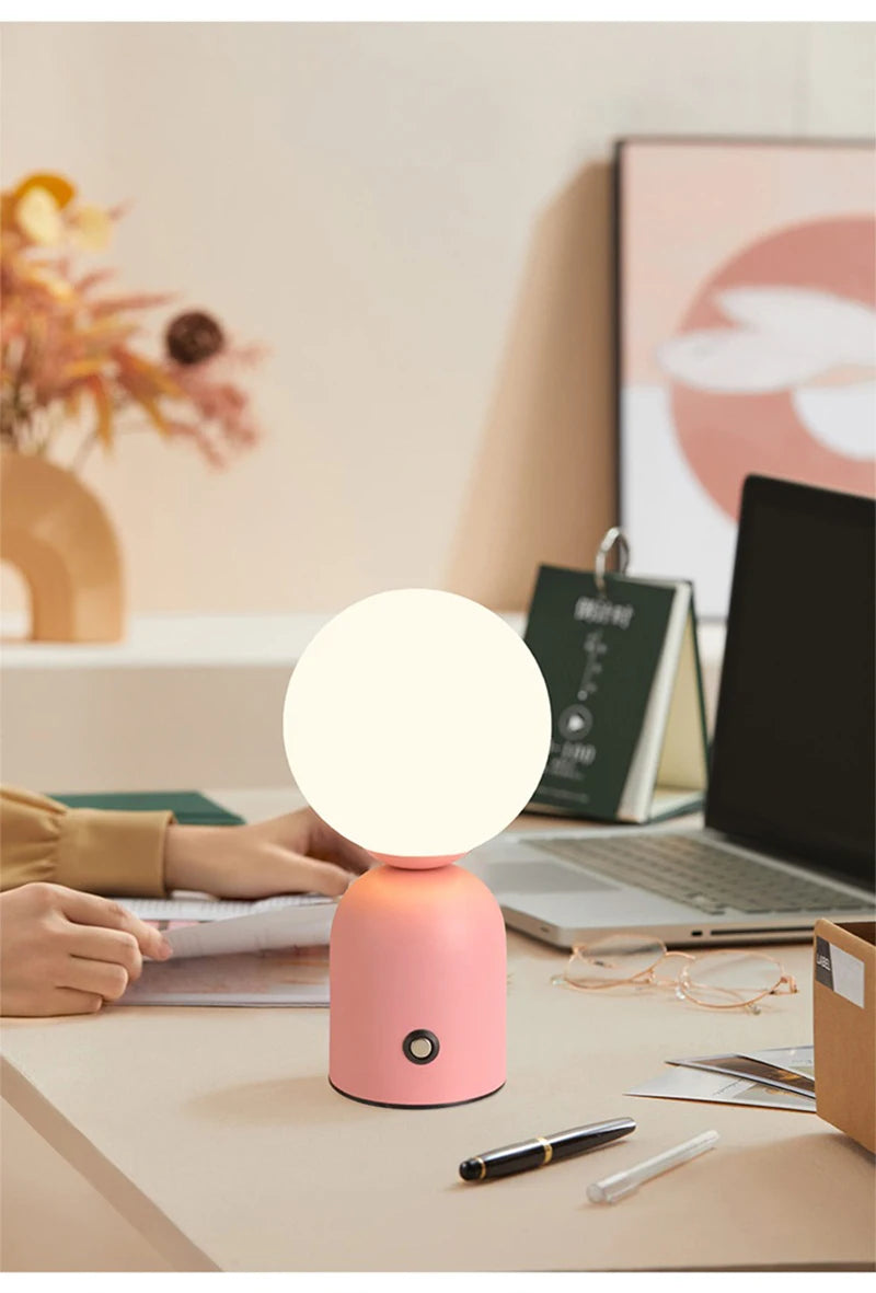 Lampe de Chevet Nordique Tactile Rechargeable - lampechevetdesign.com