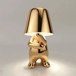 Lampe de chevet Tactile Rechargeable Or & Argent - lampechevetdesign.com