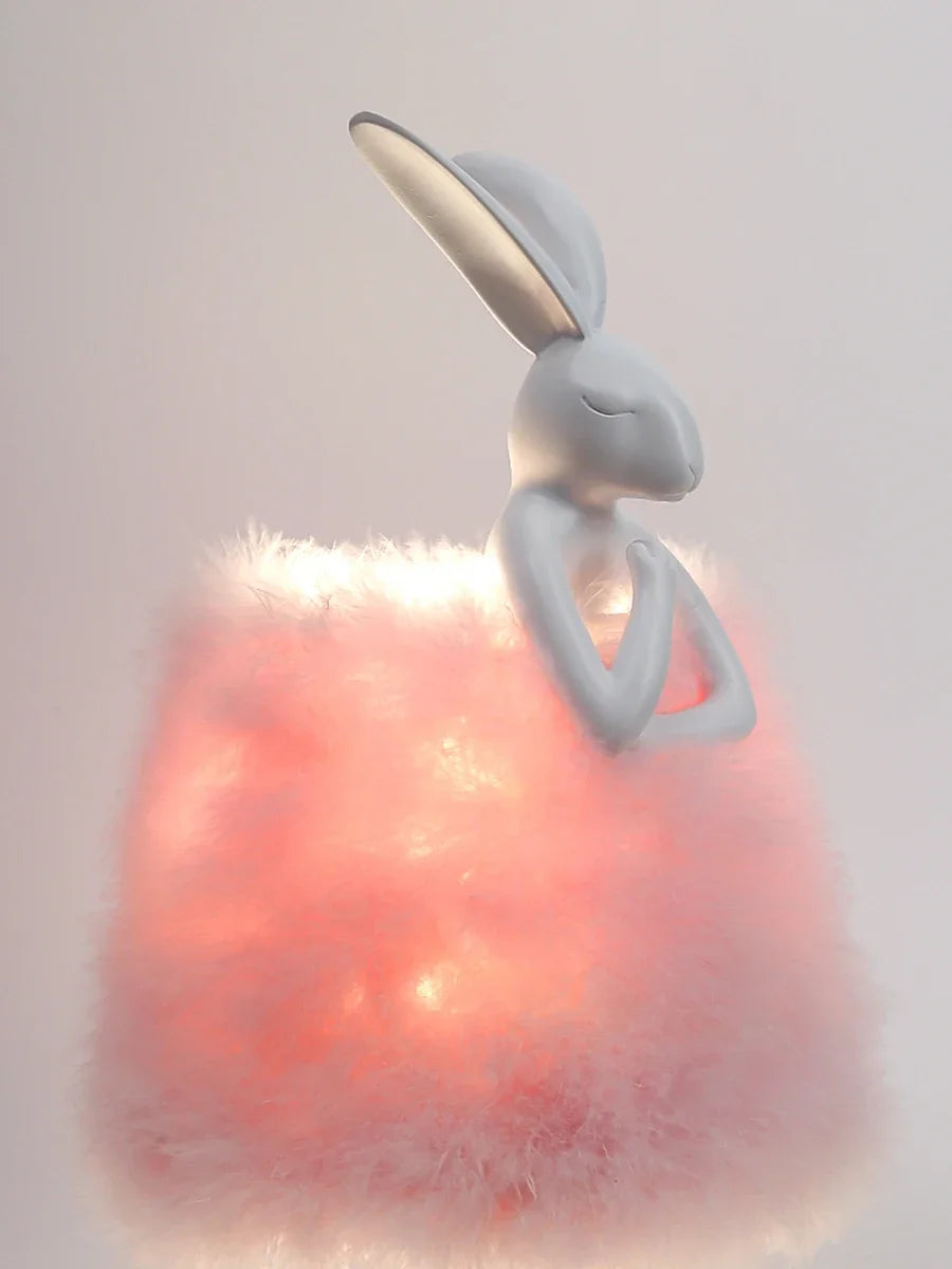 Lampe de Chevet Plume en Forme de Lapin - lampechevetdesign.com
