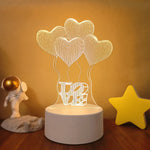 Lampe de chevet 3D Love - lampechevetdesign.com