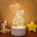 Lampe de chevet 3D Love - lampechevetdesign.com