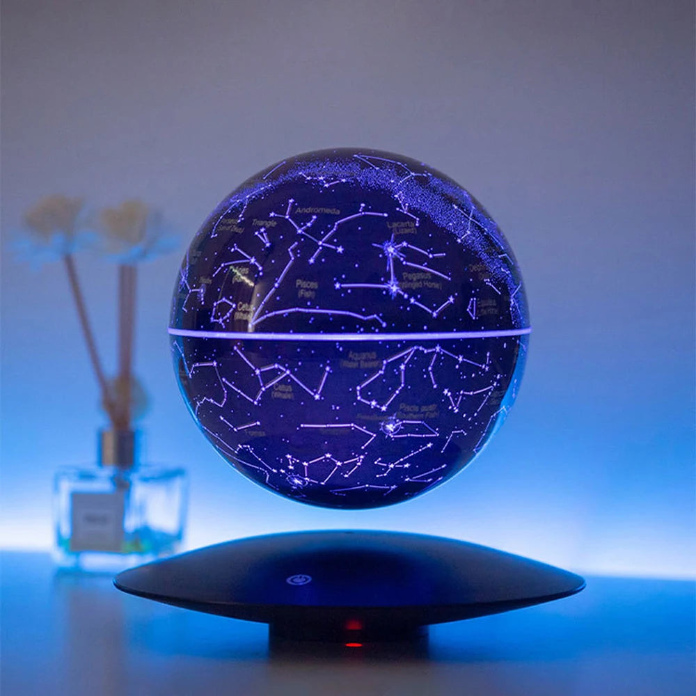 Lampe de chevet Globe Terrestre Magnétique en Lévitation - lampechevetdesign.com