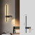 Lampe de Chevet Murale Luxueuse Élégante Noir et Or