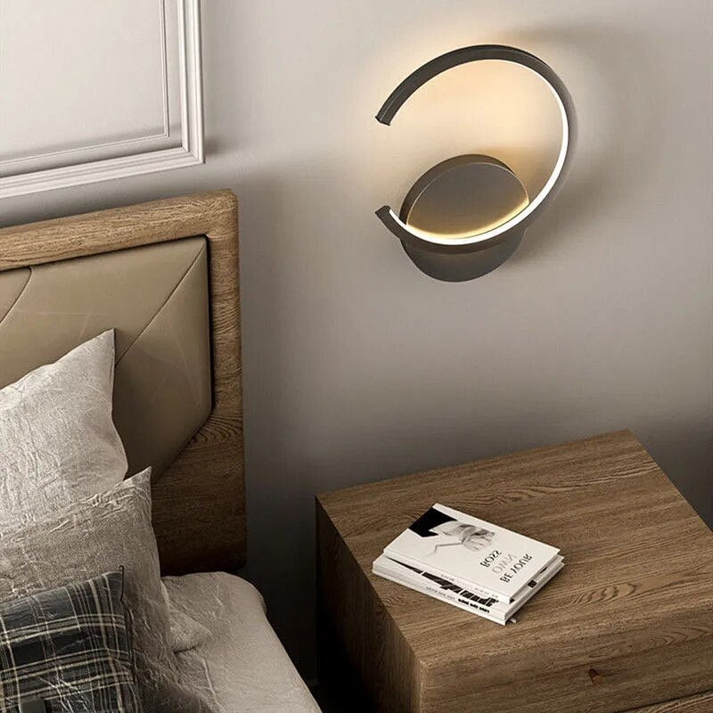 Lampe de chevet Murale Luxe en forme de C - lampechevetdesign.com