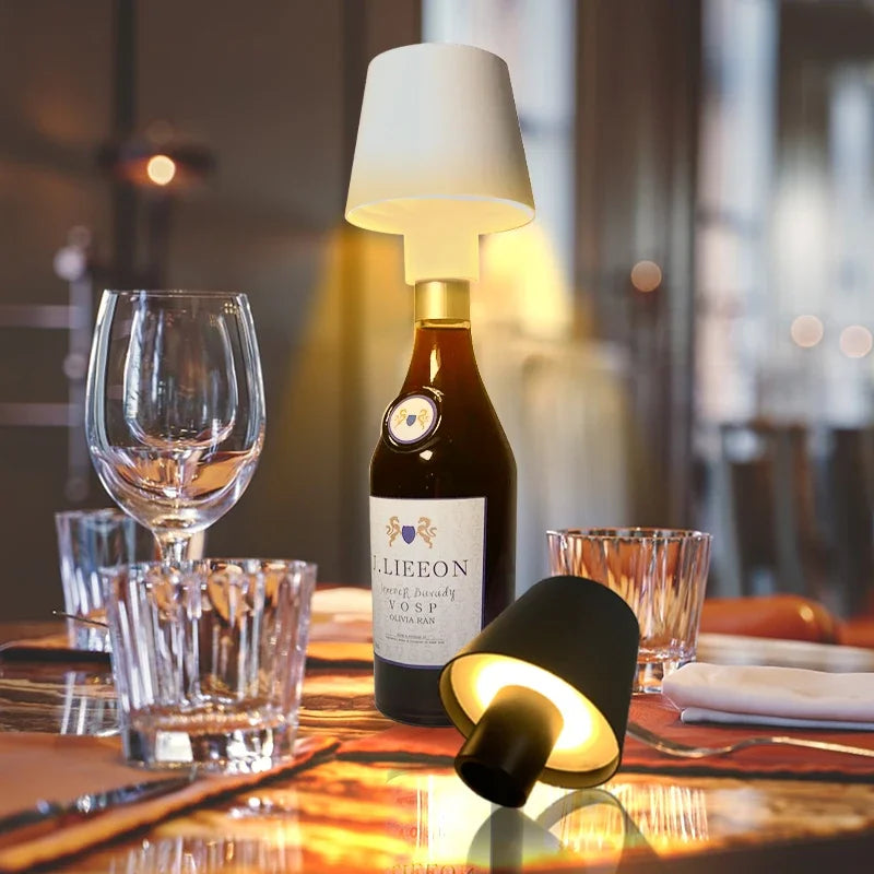 Lampe de Table Sans Fil Design Bouteille - lampechevetdesign.com
