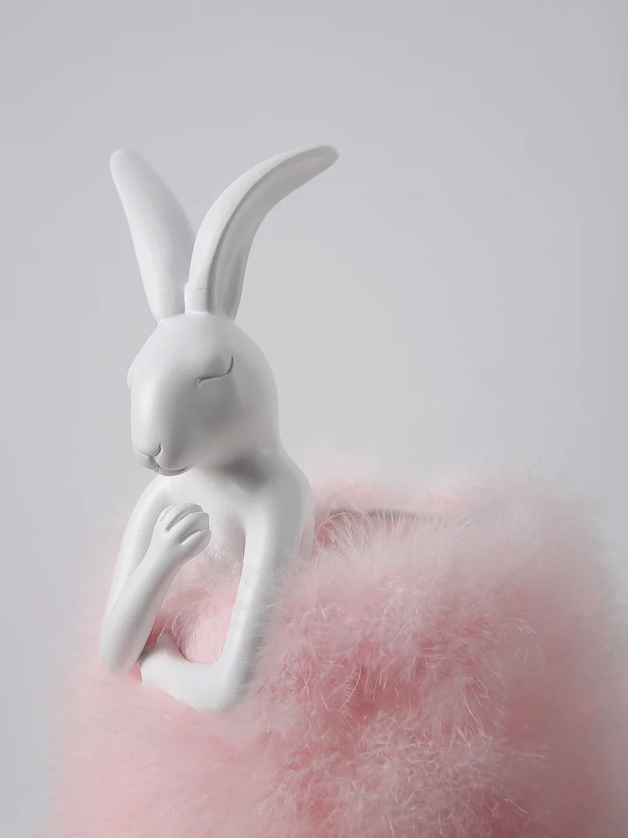 Lampe de Chevet Plume en Forme de Lapin - lampechevetdesign.com