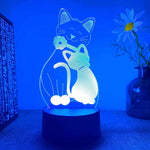 Lampe de chevet 3D Tactile Animaux - lampechevetdesign.com