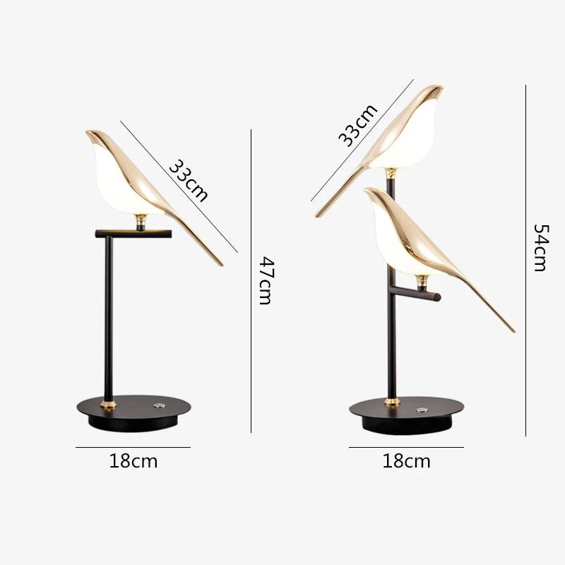 Lampe de Chevet Design Oiseau Lumineux - lampechevetdesign.com