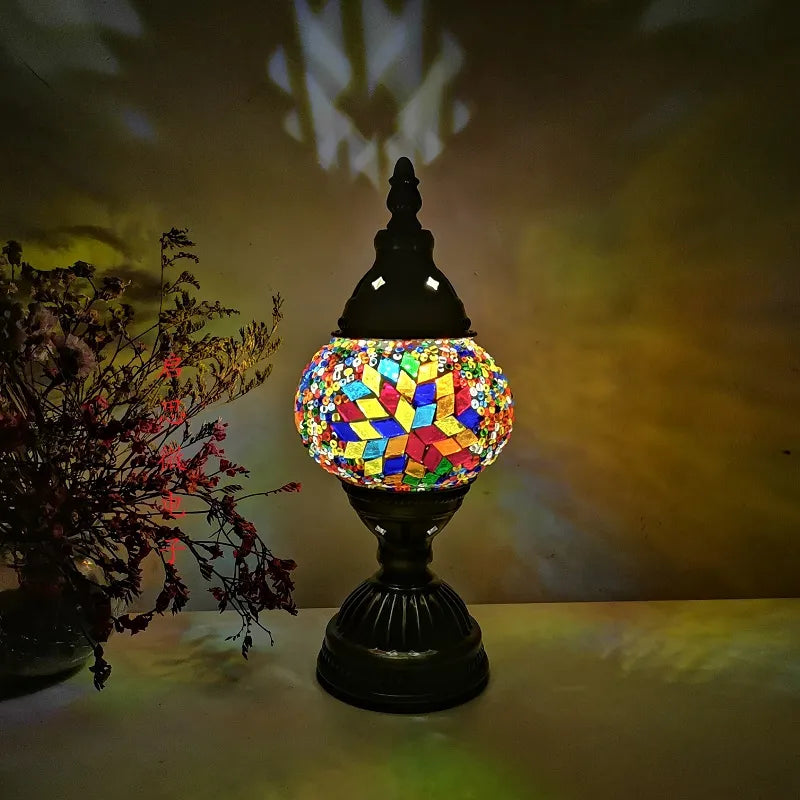 Lampe de chevet Vintage en Mosaïque - lampechevetdesign.com
