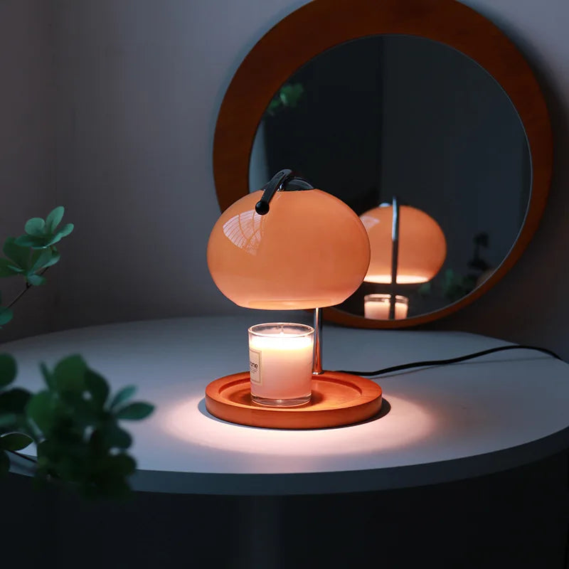 Lampe de chevet en Verre Rétro pour bougie - lampechevetdesign.com