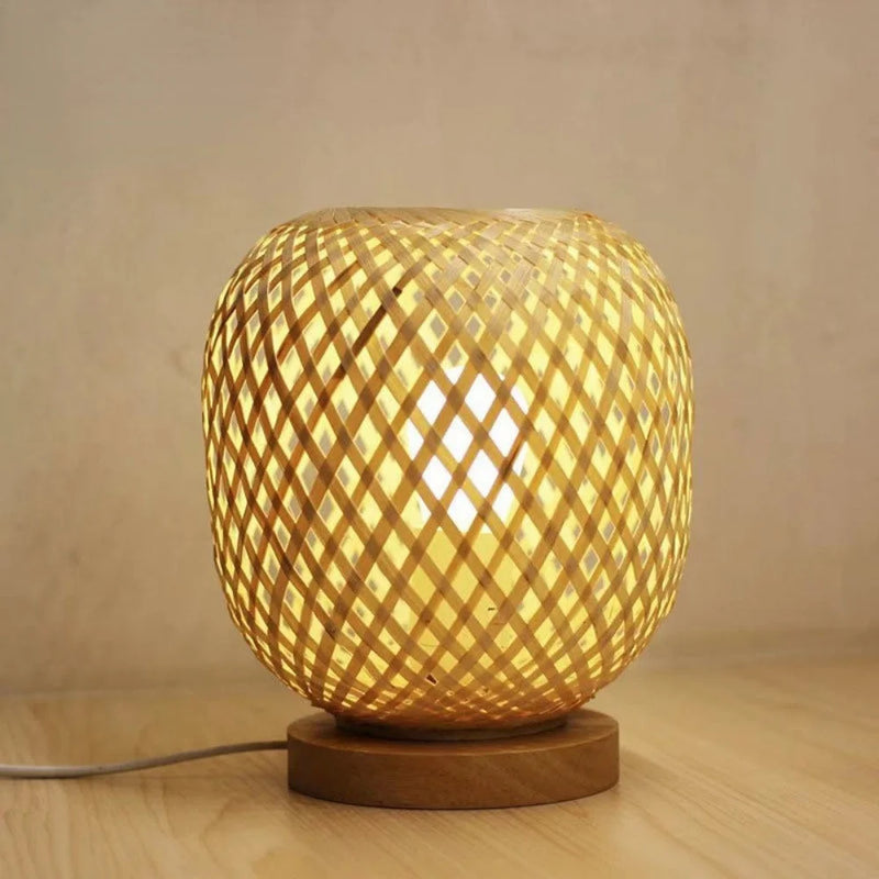 Lampe de chevet Bambou Ronde - lampechevetdesign.com