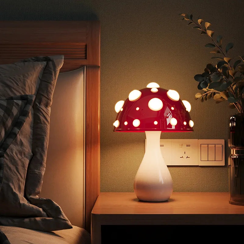Lampe de chevet Champignon LED Originale - lampechevetdesign.com