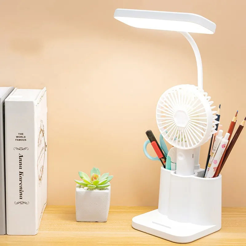 Lampe de bureau Blanche Liseuse Multifonction - lampechevetdesign.com