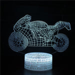 Lampe de chevet 3D Tactile Moto - lampechevetdesign.com