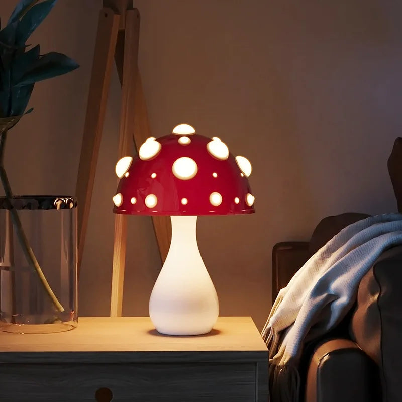 Lampe de chevet Champignon LED Originale - lampechevetdesign.com